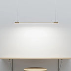 Geometric Copper Linear Pendant Light Solvex – Lifestyle View 3