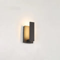 Luxenthal Small outdoor wall sconce in black lacquered aluminium