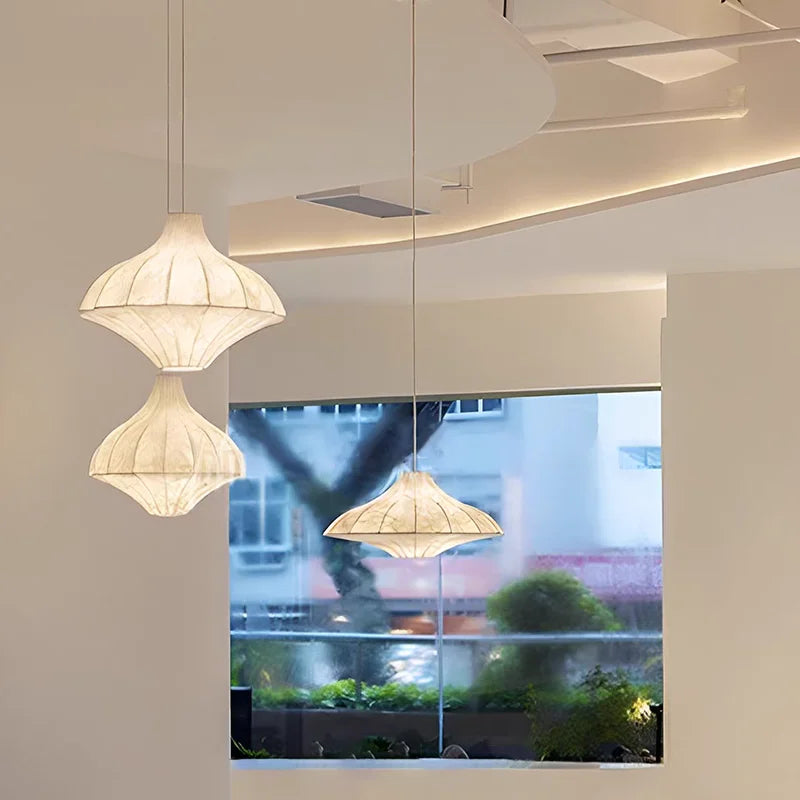 Ethereal Silk Dome Pendant Light Helvantis – Product Detail 5