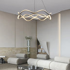 Sculptural Wave Aluminum LED Pendant Light – Dovelux – Product Detail 13