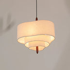 Sculptural Cloth Disc Pendant Light Jsaelon – Product Detail 5