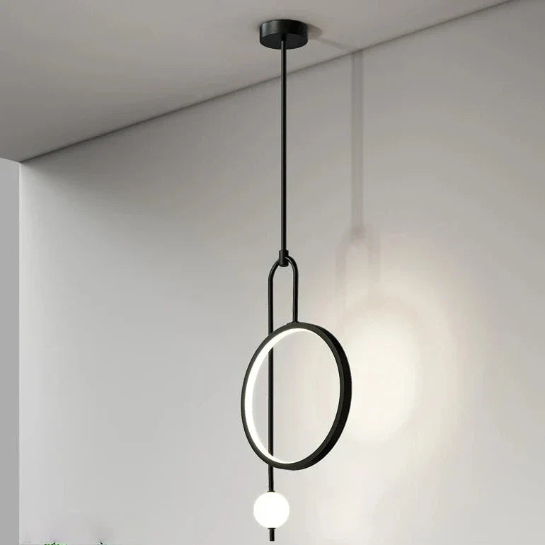 Modern Metal Ring Pendant Light Circlion
