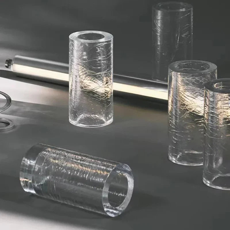 Cristellon crystal tube – individual glass segments detail