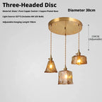 Textured Amber Glass Pendant Light Lumara – Product Detail 6