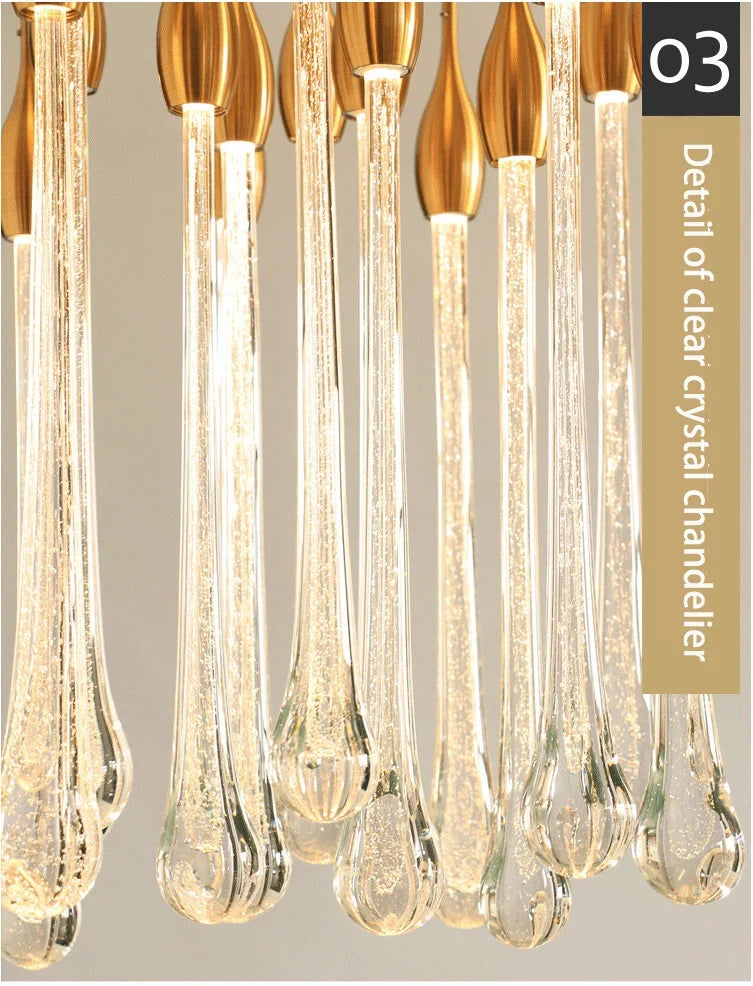 Crystal Raindrop Cascade Chandelier – Kelvix