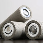 Cast Cement Cylinder Pendant Light Ivaelvix – LED Detail Close-up