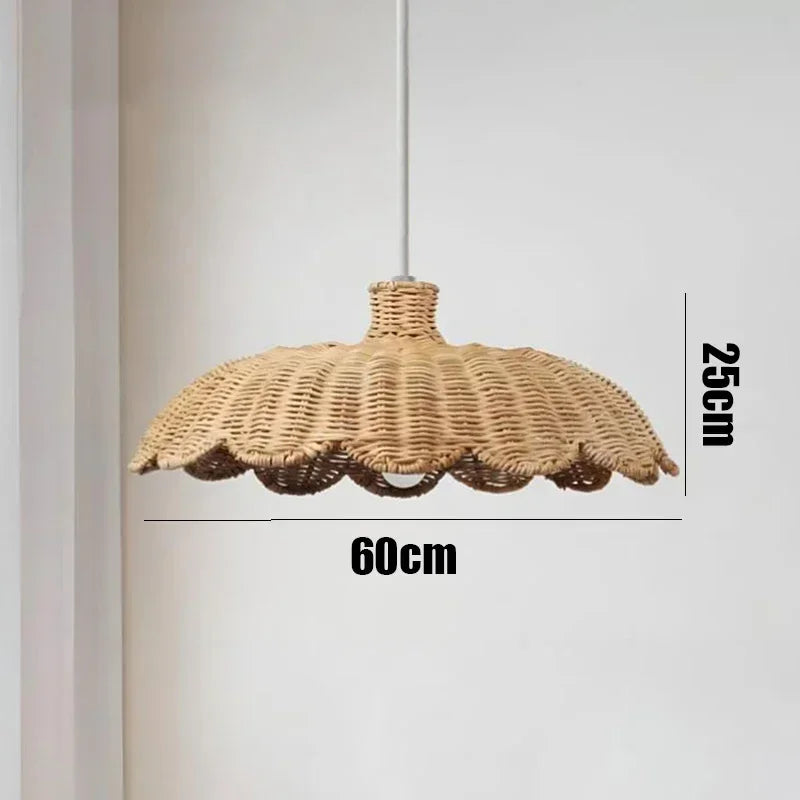 Sculptural Woven Bamboo Pendant Light Jwaelion – Product Detail 6