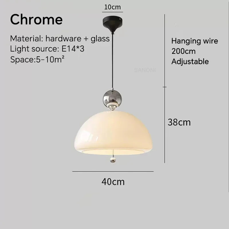Mouth-Blown Glass Globe Pendant Germon – Product Detail 9
