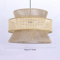 Two-Tier Rattan Pendant Light – Orivane – Lifestyle View 3