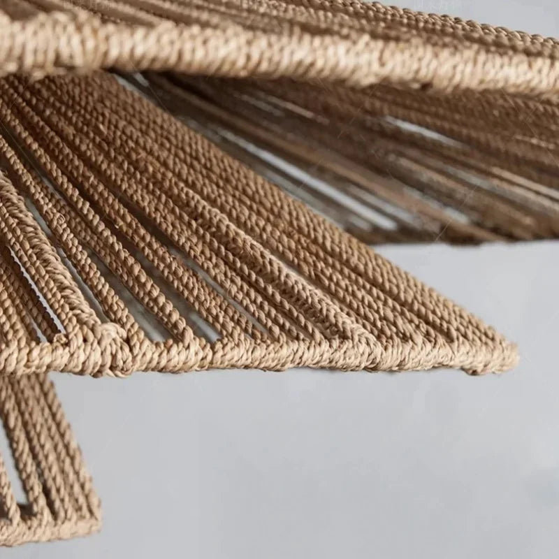 Contemporary Rattan Dome Pendant Light Ftaeron – Product Detail 6