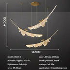 LED Copper Pendant Light Felux
