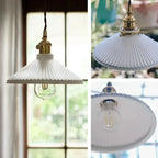 Ribbed Ceramic Dome Pendant Light Rivaleth – Detail Views