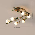 Modern Metal Glass Flush Mount Ceilara – Product Detail 12