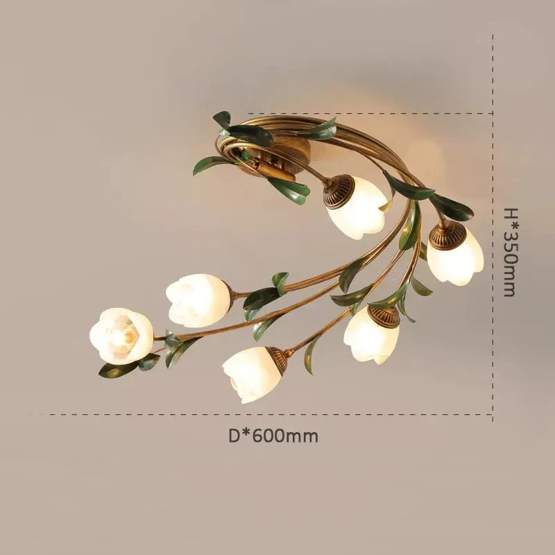 Modern Metal Glass Flush Mount Ceilara – Product Detail 12
