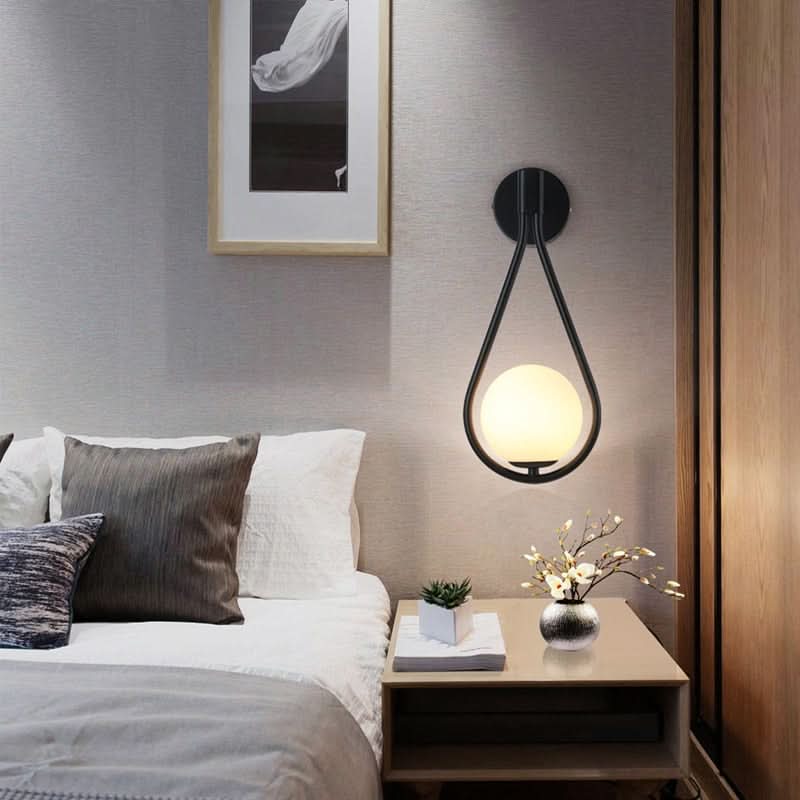 Curved Metal Arc Wall Sconce Arcolin – Lifestyle View 2
