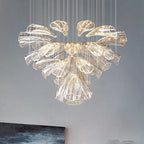 Hand-Cut Crystal Chandelier Calvorn – Living Room Lifestyle