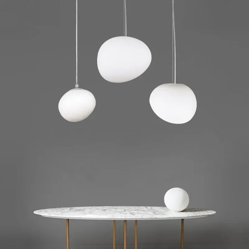 Spherical Modern Glass Pendant Light Relvorix – Lifestyle View 2
