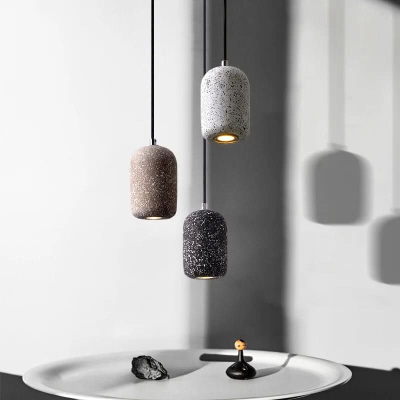 Terrazzo Capsule Pendant Arnox – Cement Shade, 3 Colours