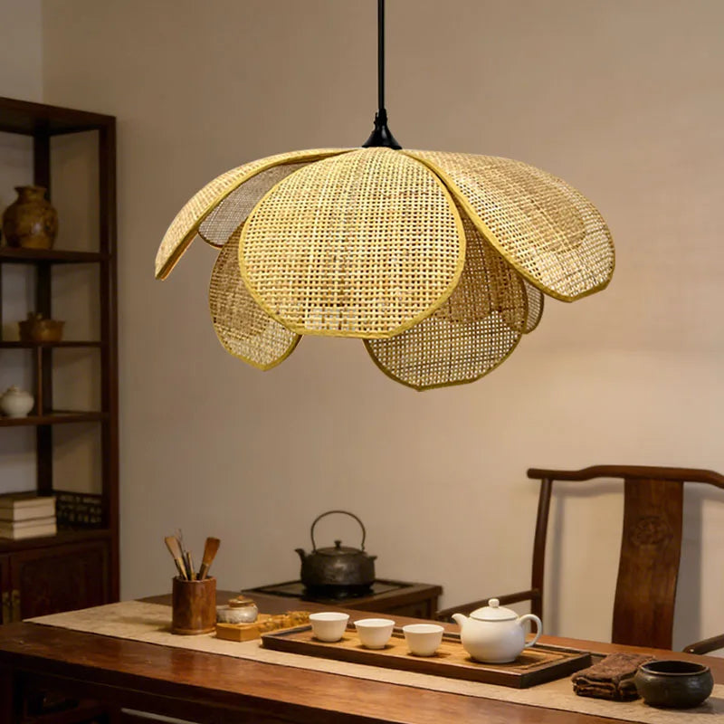 Artisan Woven Globe Pendant Light Orinvex – Lifestyle View 3
