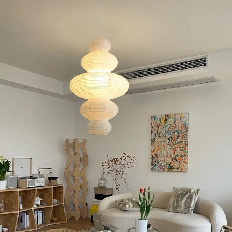 Soft Sculpted Metal Pendant Light Paloria – Lifestyle View 4