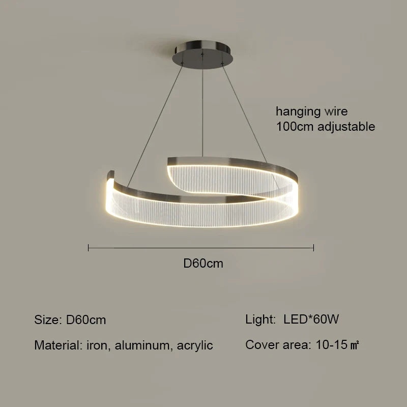 Geometric Acrylic Disc Chandelier Ywaelvix – Product Detail 8