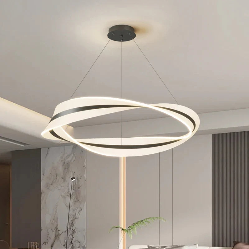 Sculptural Twisted Metal Pendant Light Cxaelindra – Product Detail 5