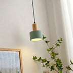 Scandinavian Sandstone & Oak Pendant Light – Fvaelion – Lifestyle View 4