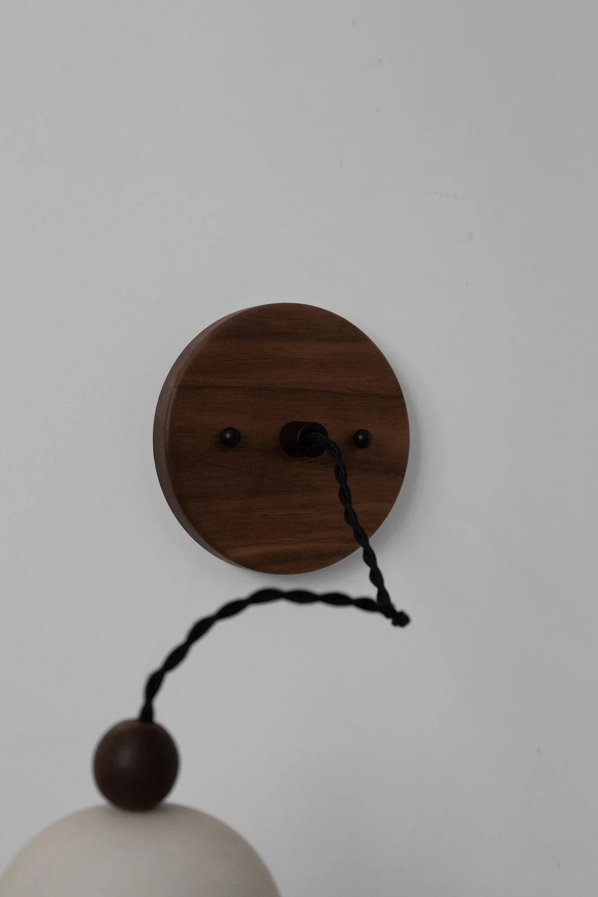 Belroven Pendant — Walnut Ceiling Canopy Detail