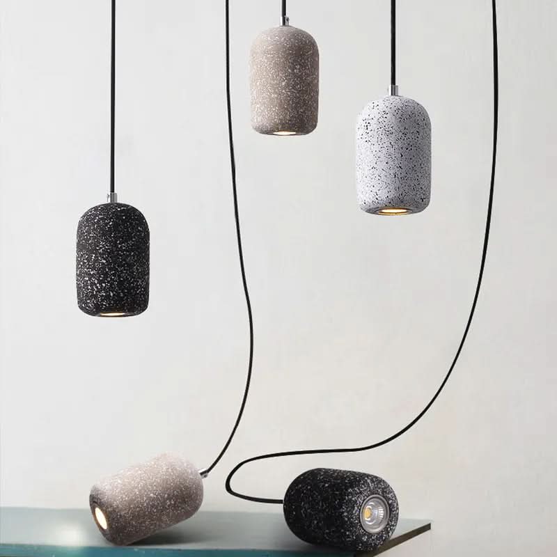 Terrazzo Capsule Pendant Arnox – Cement Shade, 3 Colours