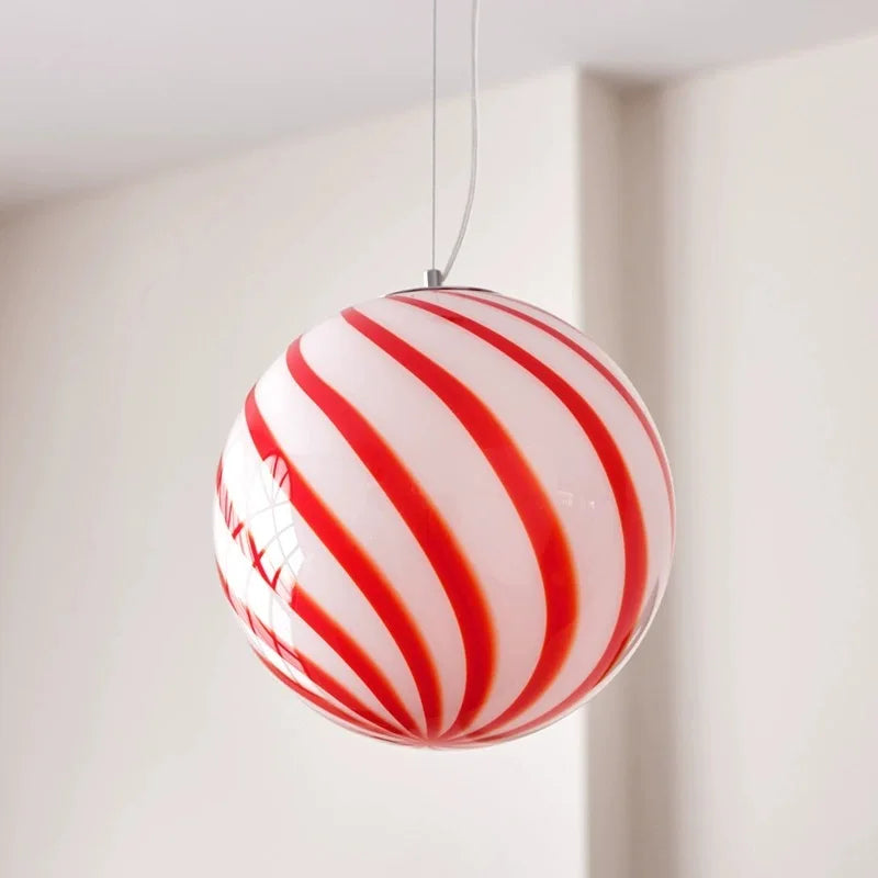 Bold Spherical Metal Pendant Light Floriva – Lifestyle View 2
