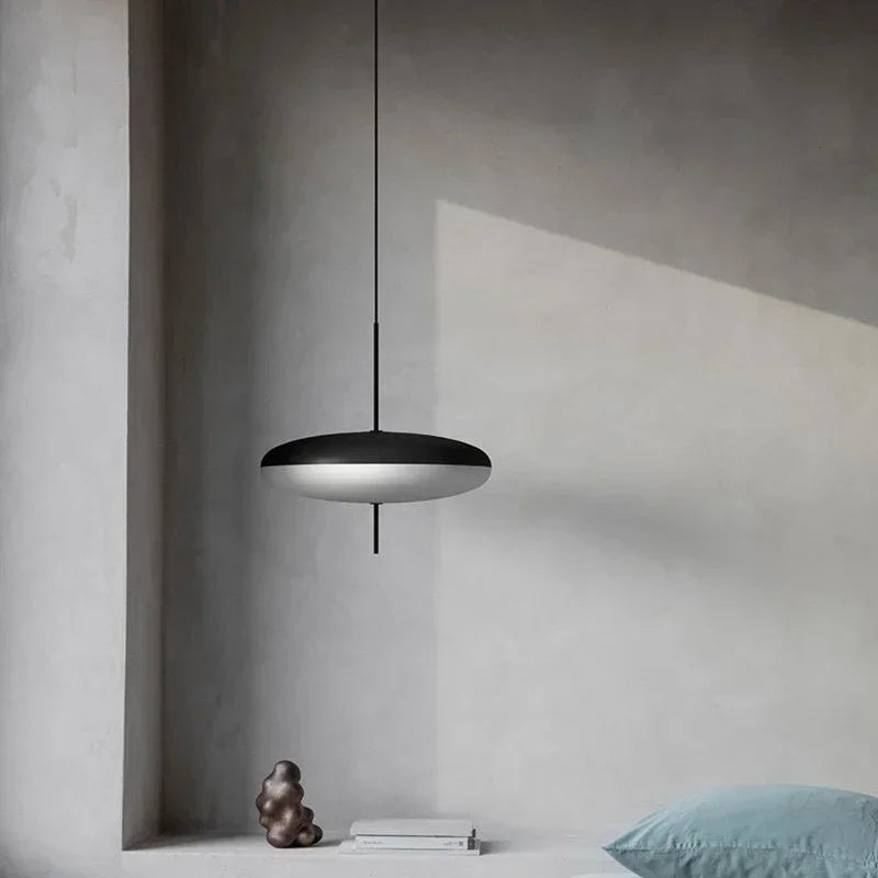 Sculptural Floating Acrylic Pendant Novaelia – Lifestyle View 4