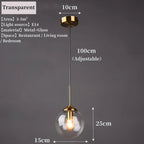 LED Glass Pendant Light Kerlon
