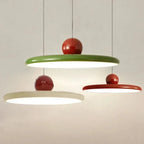 Two-Tone Lacquer Disc Pendant Light – Barel – Group Detail Shot