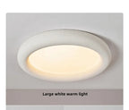 Textured Plaster Flush Ceiling Light – Nimvora