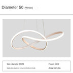 Sculptural Aluminum Ribbon Pendant Light – Infinova – Product Detail 8