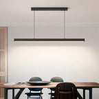 Sculptural Linear Metal Pendant Light Velthor – Dining Room Installation