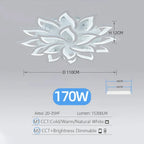 Sculptural Acrylic Petal Ceiling Light Kornox – Product Detail 12