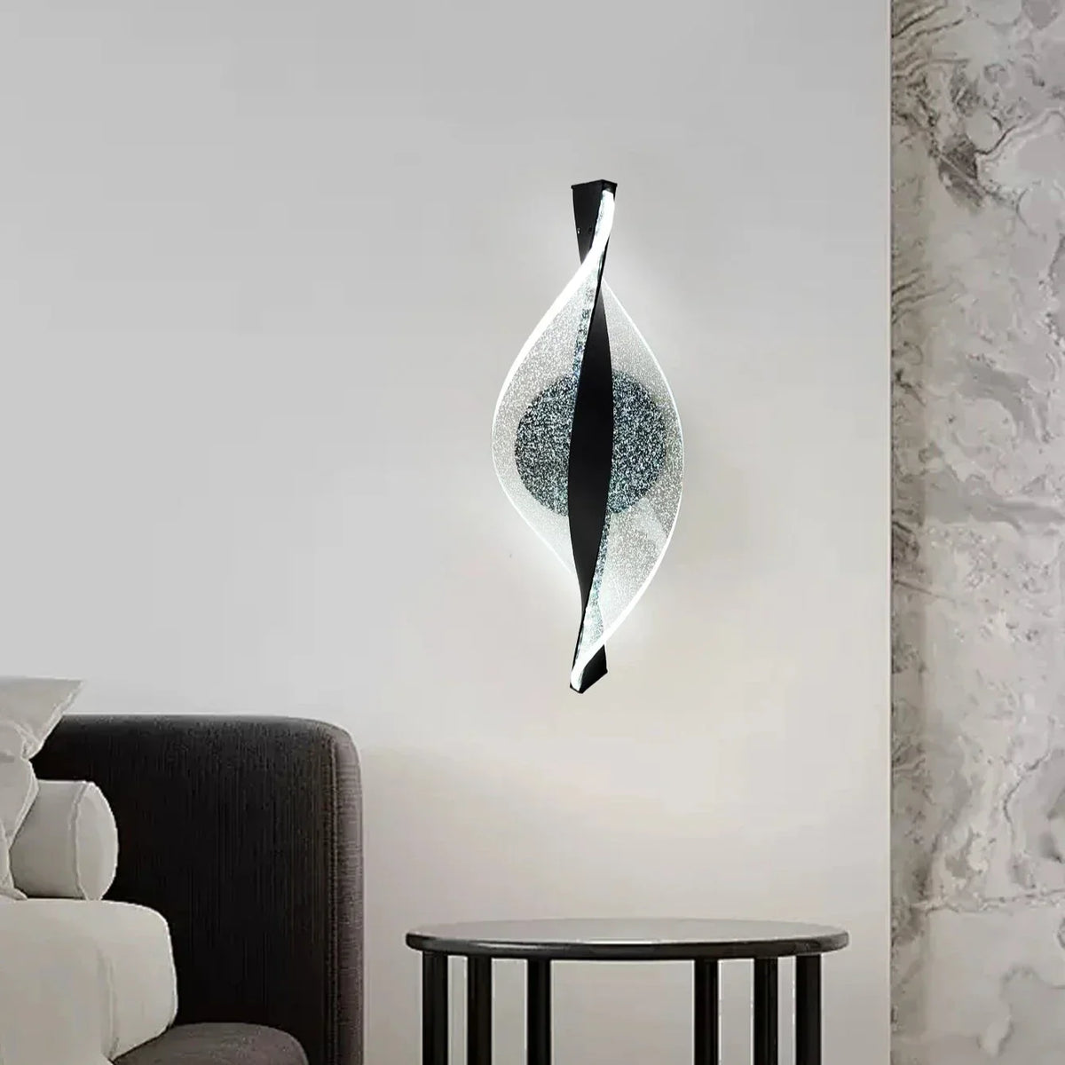Organic Acrylic Cloud Wall Sconce Binora – Lifestyle View 4