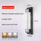 Ecrivox Steel Linear Outdoor Wall Sconce