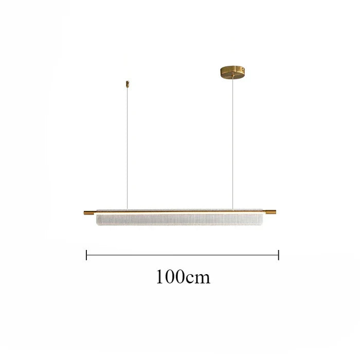 Elongated Metal Linear Pendant Light Fenox – Product Detail 6