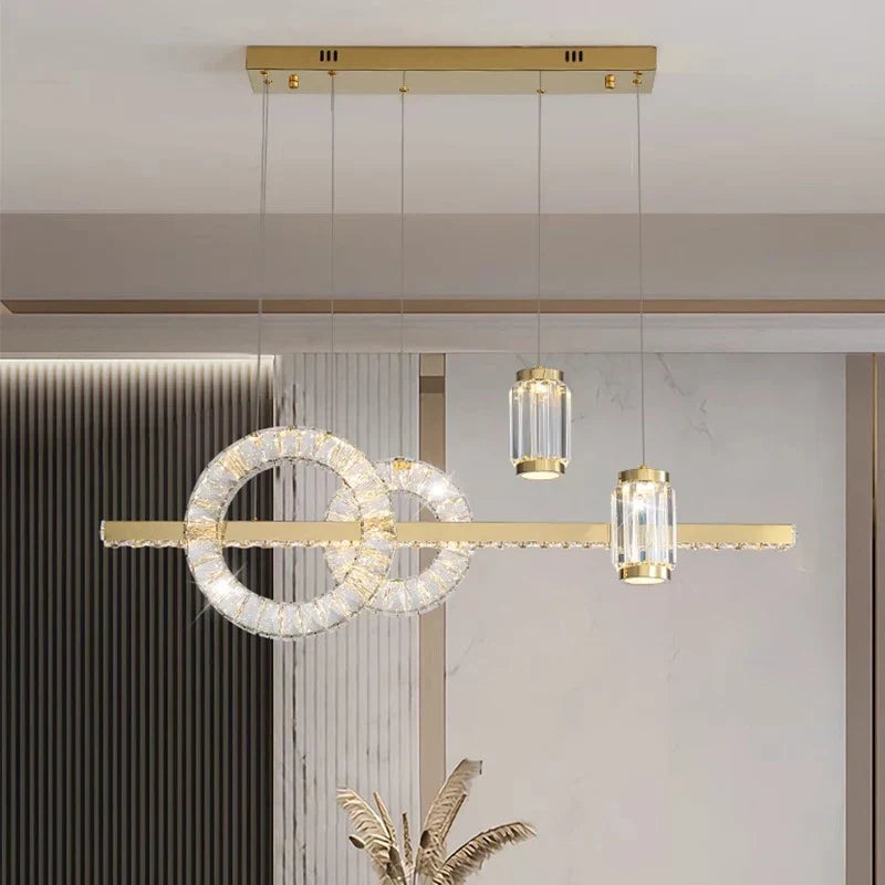 Cascading Crystal Tiered Pendant Light Kovex – Product Detail 12
