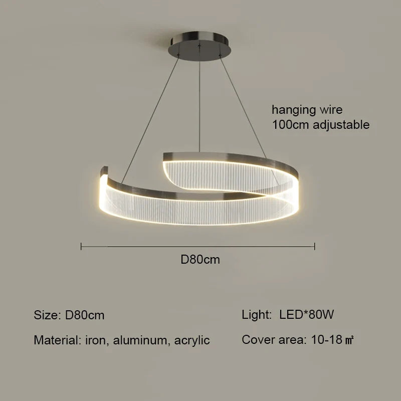 Geometric Acrylic Disc Chandelier Ywaelvix – Product Detail 9