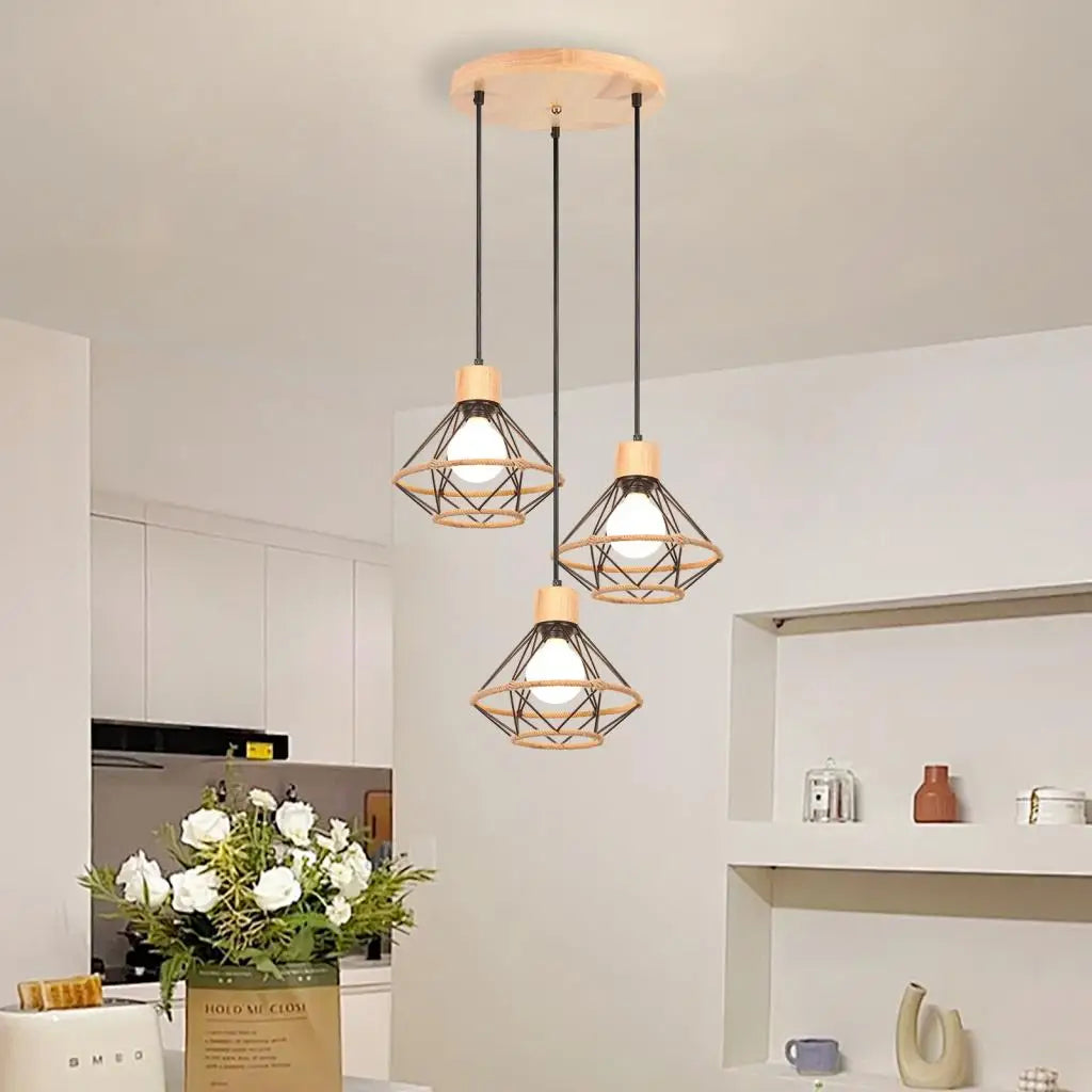 Industrial Sculptural Cage Pendant Light Valexor – Hero Shot