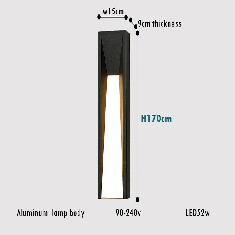 Contemporary Linear Aluminum Outdoor Light Kaelron – Lifestyle View 4