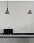 Evaelvix Concrete Cone Pendant – Lifestyle over Kitchen Counter