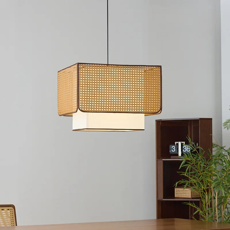 Natural Rattan Orb Pendant Light Btavion – Hero Shot