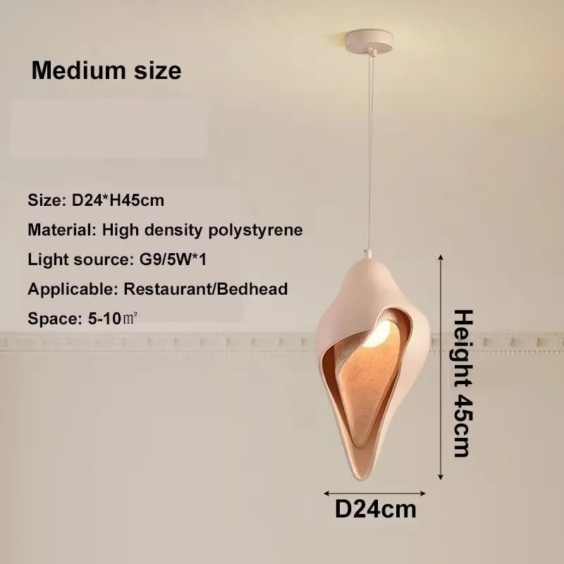 Organic Sculptural Pendant Light Uxaelorn – Medium Size Dimensions