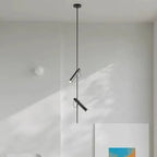 Pivoting Geometric Metal Pendant Light Yraelith – 2 Heads Lifestyle, Ceiling View