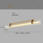Sleek Metal Linear Pendant Light – Auelvix – Product Detail 8