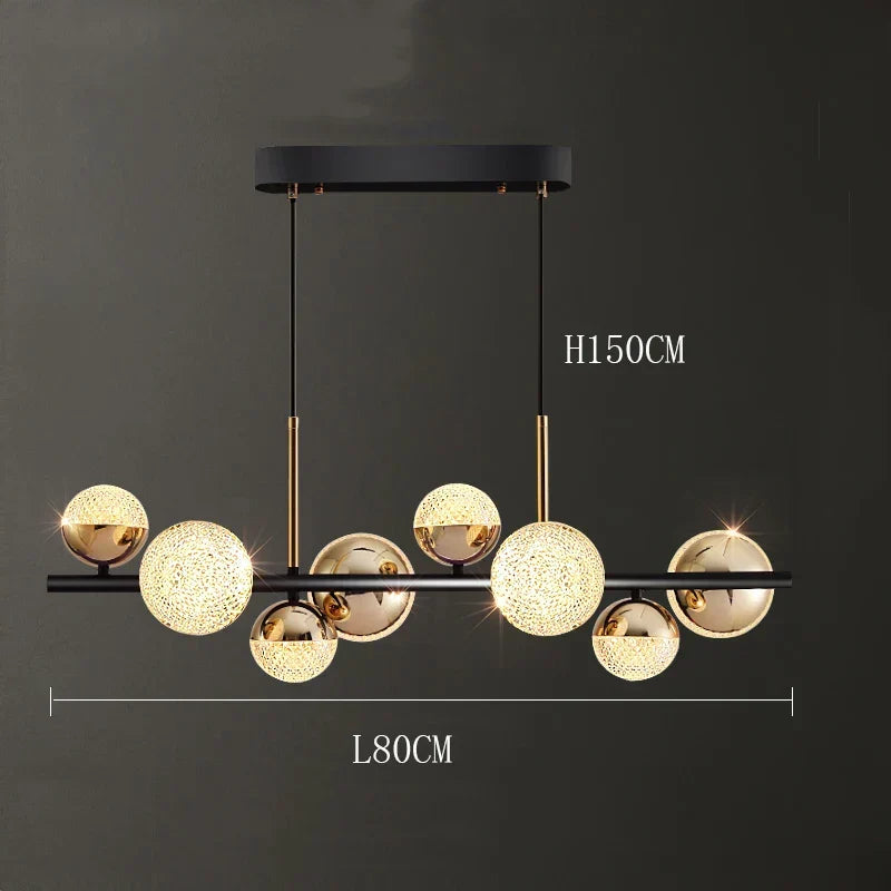 Frosted Acrylic Multi-Arm Chandelier Zerion – Product Detail 5